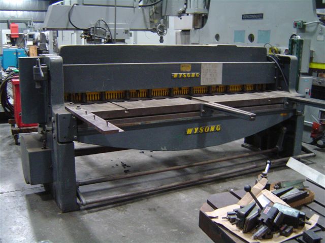 10 GA X 8' WYSONG 1096 MECHANICAL, 48" SQUARING ARM, 7.5 HP
