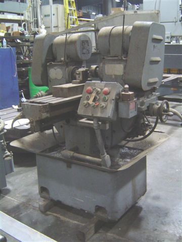NICHOLS TWIN MILL, 10 X 30 TABLE, 3 HP SPINDLE MOTOR, 40 TAPER, HEAD RETRACTION