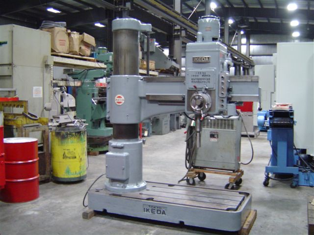 4' X 13" IKEDA MDL RM-1300, 1967, 5 HP, ,#5MT, PWR CLAMP, 1440 RPM, PWR ELEV,