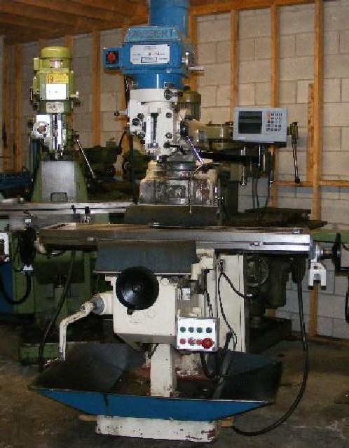 DARBERT (KING RICH) MODEL KR-V3000, 12 X 54 TABLE, 40 TAPER, 5 HP, VARY SPEED, 2 AXIS HEIDENHAIN READOUT