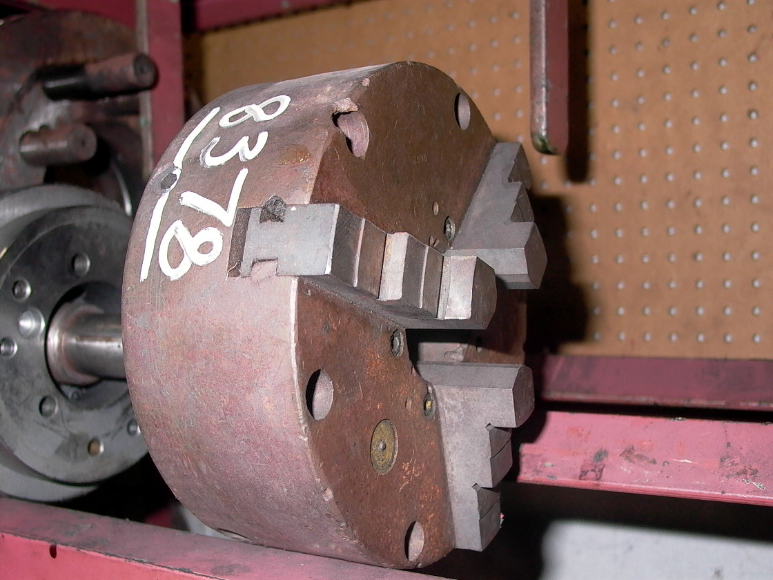 7.5" BUCK 3 JAW CHUCK, FLAT BACK