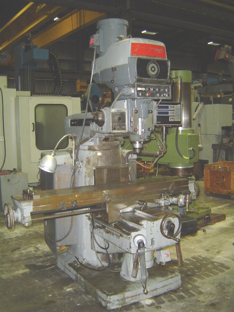 BRIDGEPORT SERIES II, 4 HP, POWERFEEDS AND RAPIDS, DIGITAL READOUT, MISC. TOOLING