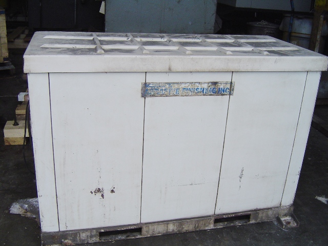 5 cu ft burr bench model 4616 vibratory finisher w/ water pump