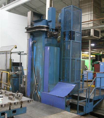 BUTLER ELGA RAM CNC FLOOR BAR, 98" VERT, 354" X, 41" Z, FANUC 18M, 60 ATC, 50 TAPER, 2100 RPM, THRU SPINDLE/FLOOD COOLANT