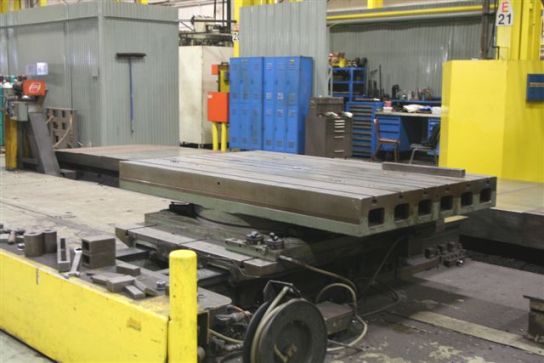 60" x 96" Gidding & Lewis, 48" cnc controlled cross slide, manual rotation