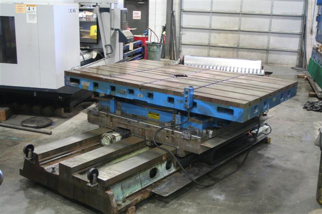 72" x 108" GIDDING & LEWIS HYDROSTATIC, 72" CNC CONTROLLED 3 WAY CROSS SLIDE, 40,000 LB. PART CAP., NEW 1993