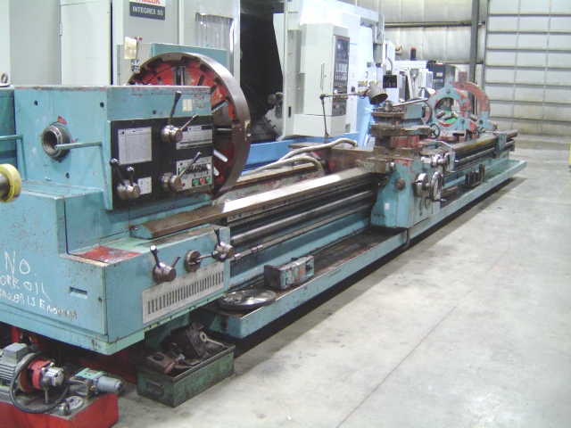 37"/33" X 320" TOS, MDL SUS80, 3-1/2 HOLE, 30 HP, 33" 4-JAW CHK, 1969, TAILSTOCK, 4-WAY RAPIDS