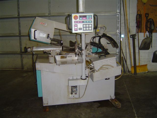 7.75' x 13.75" KALAMAZOO H350SA, 12" ROUND, 1" BLADE, MITERING, 10" 45 DEGREES