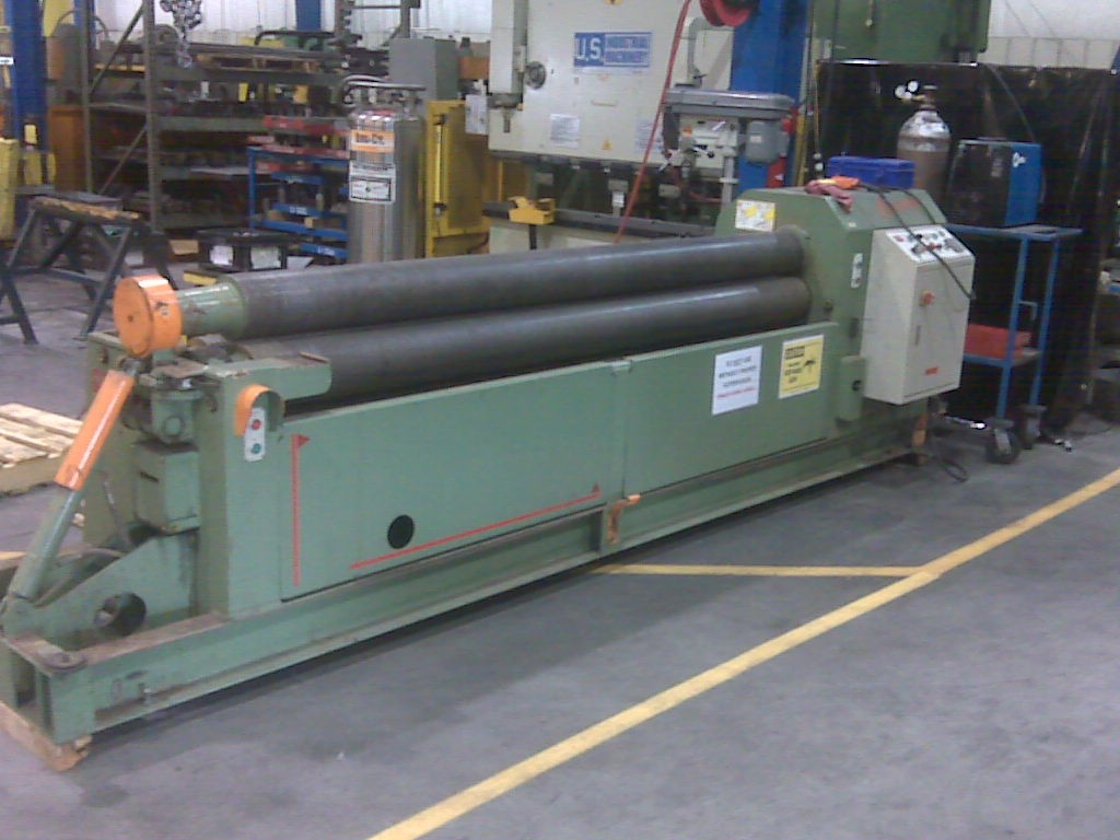 3/16" X 96" D & K CHICAGO, NEW 2005, 7" ROLLS, HYDRAULIC,  INTIAL PINCH, CONE ROLLING,