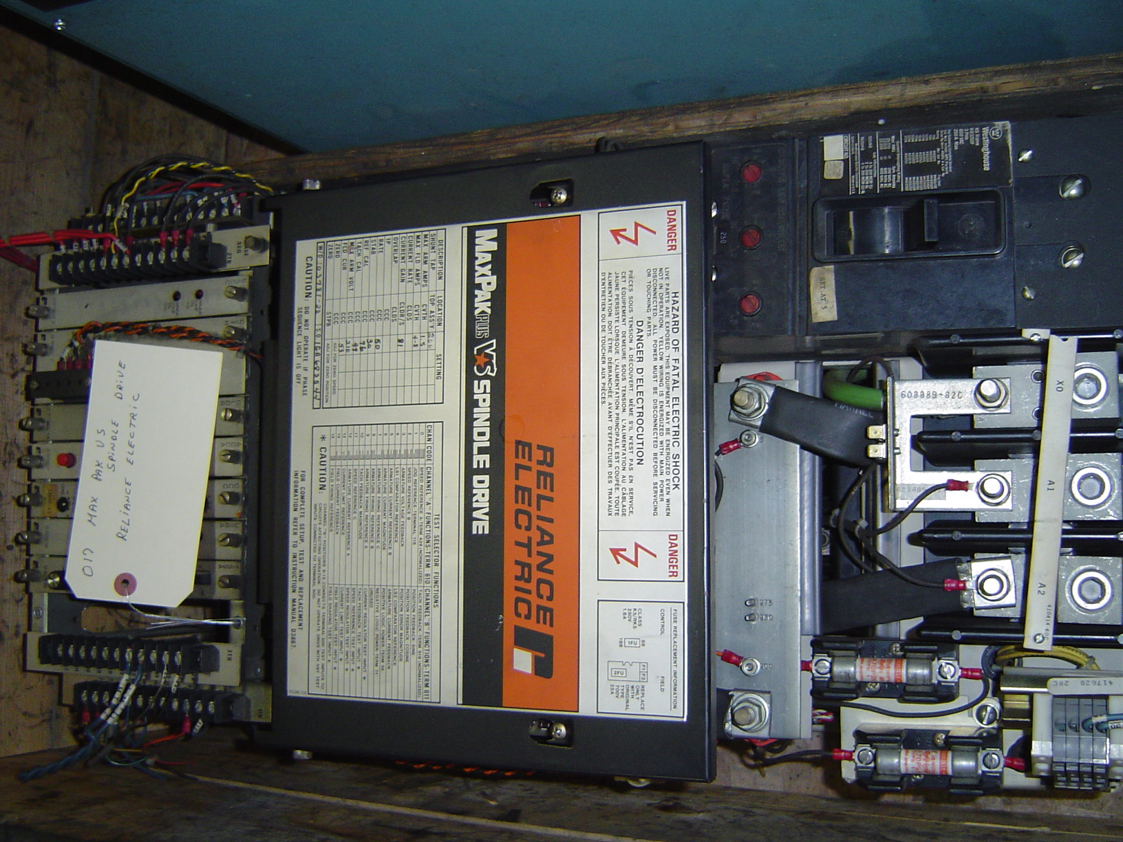 RELIANCE ELECTRIC  MAXPAK VARIABLE SPEED SPINDLE DRIVE