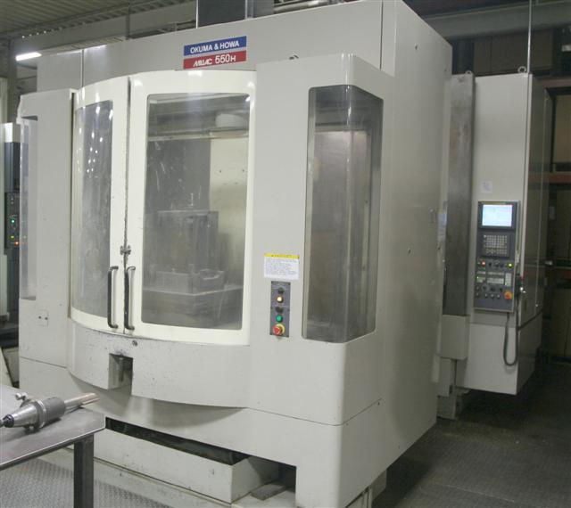 OKUMA HOWA M550H, 31.5 X 31.5 X 27.56, FANUC 16Mi, 4TH AXIS, 60 ATC