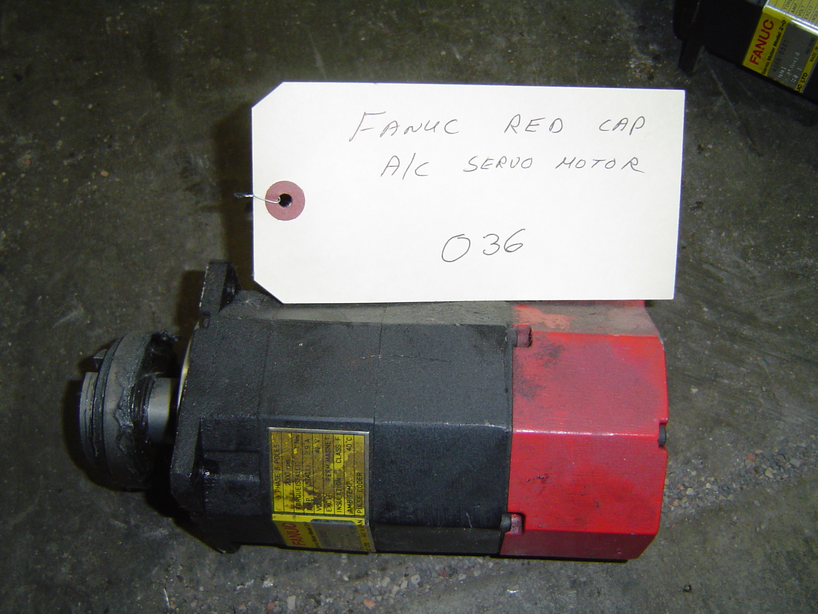 FANUC RED CAP AC SERVO MOTOR TYPE A06B-0521-B001
