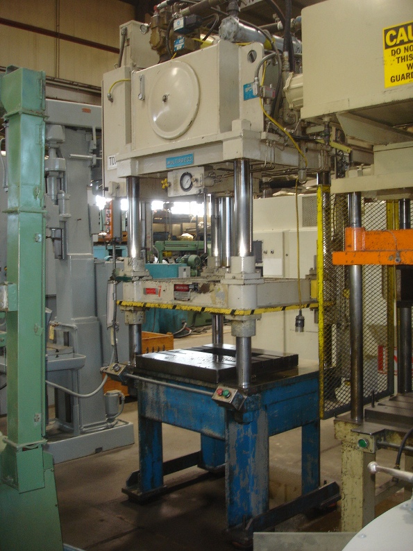 35 TON DENISON MODEL DCT-035-2-S1 4-POST HYDRAULIC DIE CAST TRIM PRESS