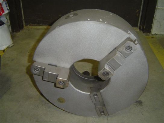 15" 3 jaw scroll chuck, b s w , 5.25" spindle bore, D1-11