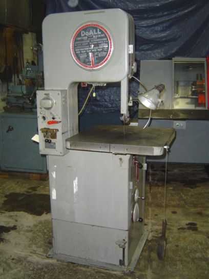 DOALL 16", BLADE WELDER, 16" THROAT DEPTH, 10" UNDER GUIDE, 2 HP