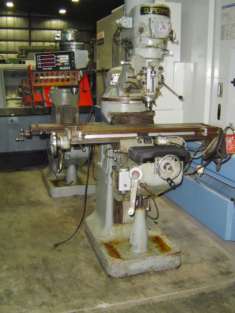 NO. YCM-1-1/2VS SUPERMAX, 9" x 42" TBL, 2 HP, R8 TAPER, 36"-X, 12"-Y, 5" QUILL, 1981