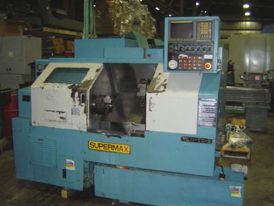 SUPERMAX YCM-TC-2, 2.44" HOLE, 18.9" SWOB, 12.2" SWOC, 8" CHK, 21.65" BC, FANUC OT, 1990