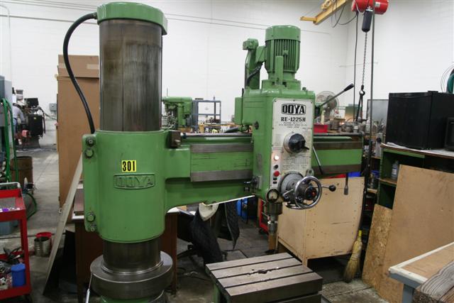 4' X 12" OOYA, MDL RE-1225H, POWER CLAMP & ELEVATION, BOX TABLE