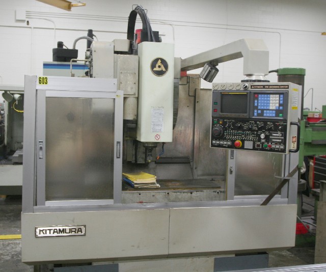 KITAMURA MYCENTER 2, 20" x 14" x 16, 7000 RPM GEARED, 10HP, CAT 40, RIGID TAP, FANUC 0M