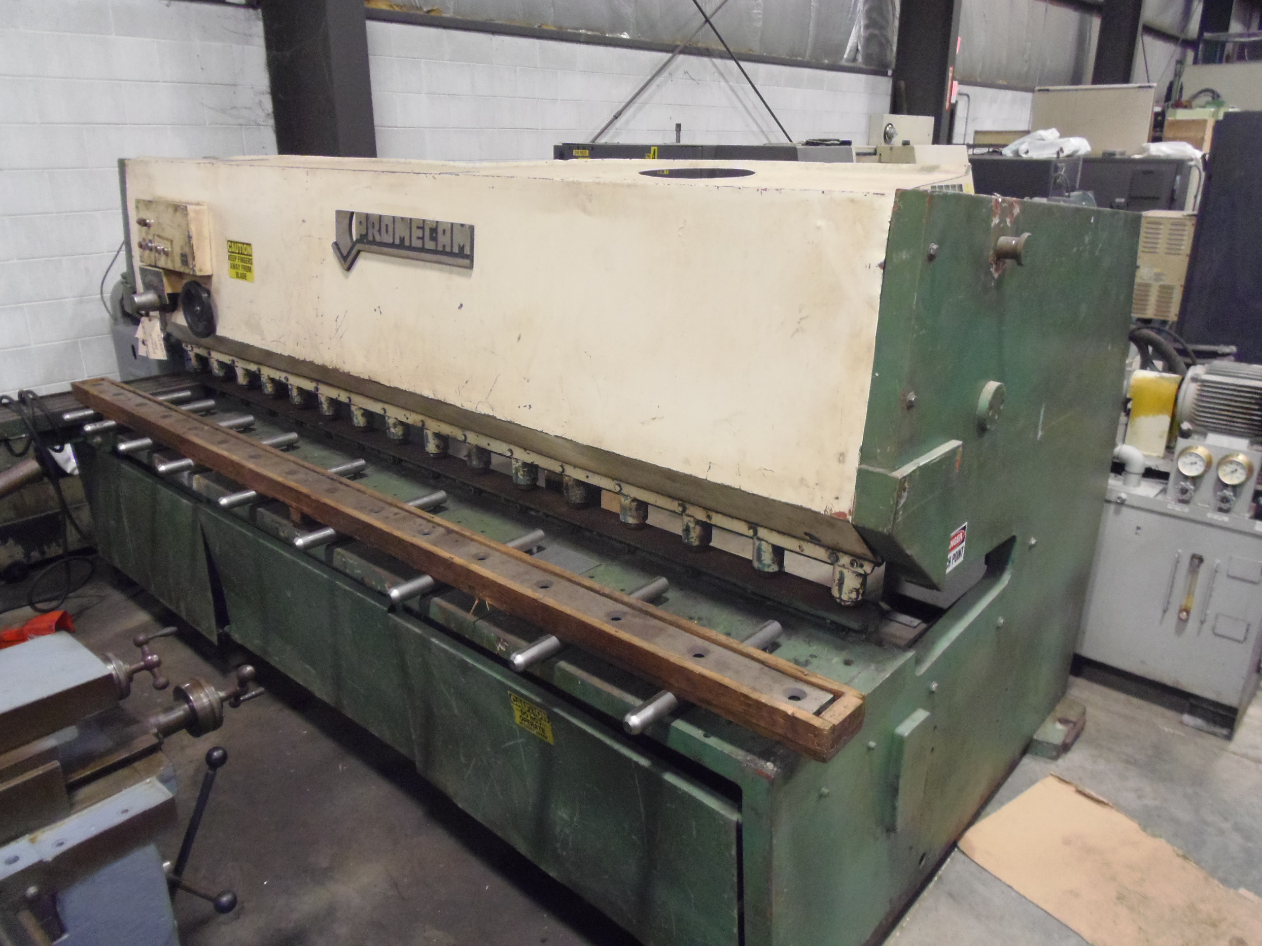 10 FT.  X 1/4 IN.  PROMECAM, HYDRAULIC, F O P B G, FOOT PEDAL, BLADE GAP/RAKE ADJUSTMENT, 1973