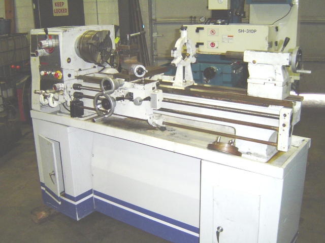 14 X 40 BIRMINGHAM, 250-1350 RPM, INCH THREADING, 8" 4 JAW CHUCK, SINGLE PHASE MOTOR