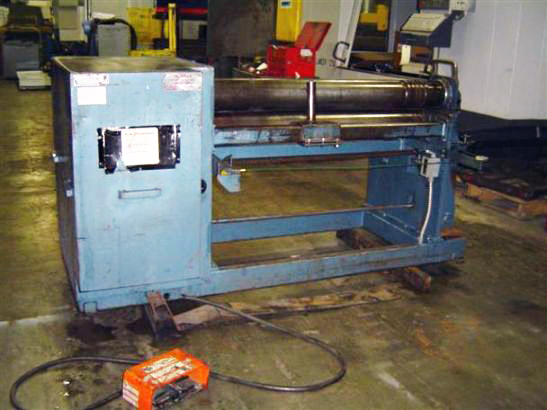 4' X 1/4" INITIAL PINCH, NEW DIMENSIONS, POWER ADJUST ON BENDING ROLL, 6" ROLLS