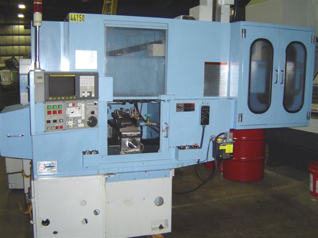 MICROSTAR TNC-L02-NCL, 7.08" SWOB, 9.84"-X, 9.84"-Z, 8,000 RPM, 1.33" HOLE,FANUC 21T CTRL, GANTRY LOADER