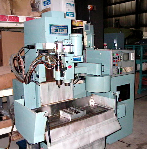 BOSTOMATIC 312 CNC VERTICAL MACHINING CENTER, DUAL SPINDLE, 4000-7000 RPM