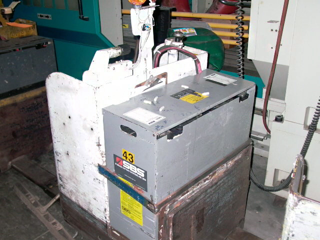 YALE TYPE E STAND UP FORKLIFT, 6000 LB CAPACITY, ELECTRIC, CHARGER, 36 " FORKS