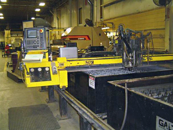 ESAB SABRE 3000, (2) 7 FT X 10 FT GALT WATER TABLES,VISION 2000 CONTROL, 2 OXY, 1 PLASMA, ESP 600 PLASMA POWER SUPPLY