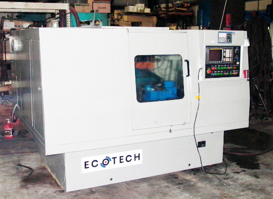 8" X 20"  ECOTECH MK1320SE/500, CNC CYLINDRICAL GRINDER, DUAL AXIS PLAIN, FANUC O-GCP, 2003