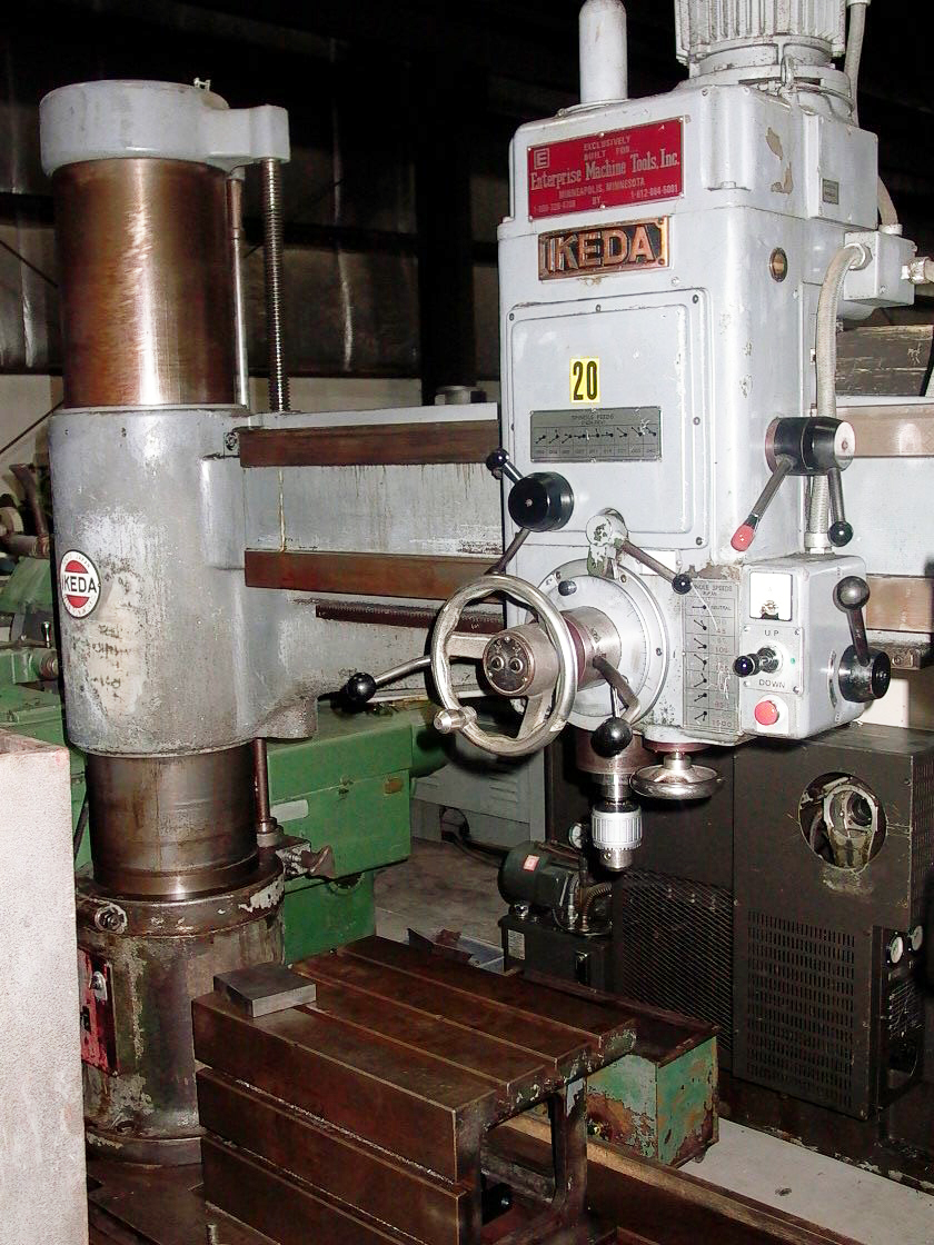 4' X 13" IKEDA RM1375, 1500 RPM, 7.5 HP, #5MT, BOX TABLE, 1980