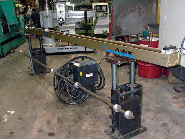 HARDINGE - SAMECA HYDRODYNAMIC BAR FEED, 16 FT, 1 1/2 - 1/2 INCH DIA., W/STANDS
