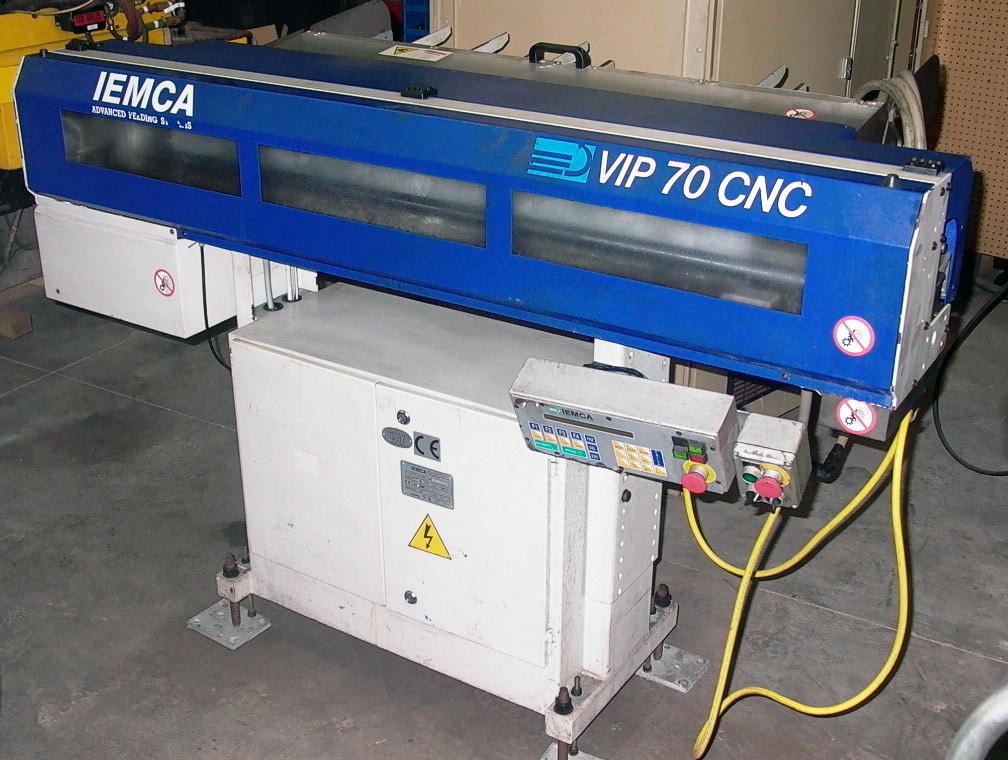 IEMCA VIP 70/14 CNC BAR FEED, 3/16" - 2 3/4" ROUND DIA, 56" BAR LENGTH, 1998