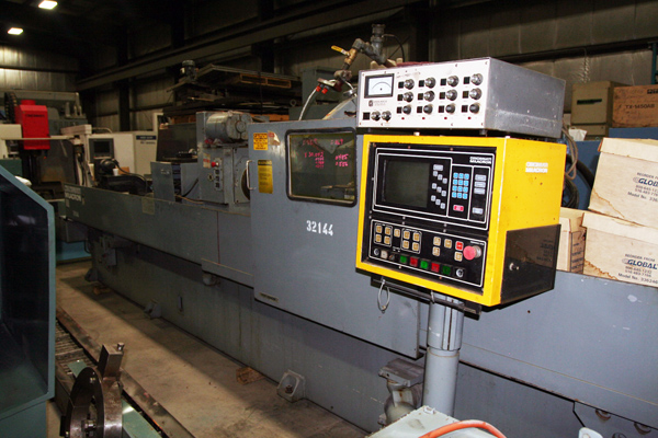 CINCINNATI 480, 14" X 100", ACCRAMATIC 700G CONTROL, 30 X 6 WHEEL, 25 HP, FILTRATION/COOLANT SYSTEM, SWIVEL TABLE, 1984,  