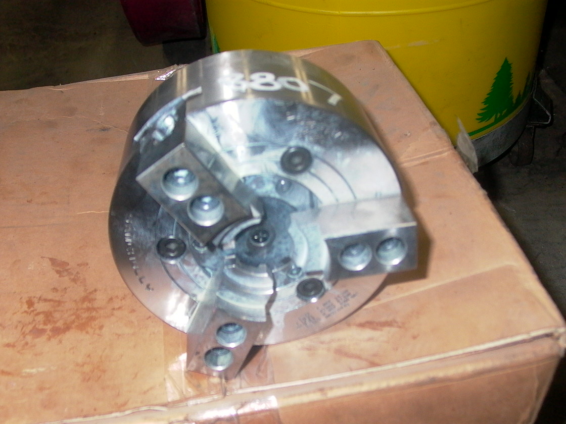 6" SAMCHULLY 3 JAW POWER CHUCK, UNUSED, MODEL MH-206, 6000 RPM,