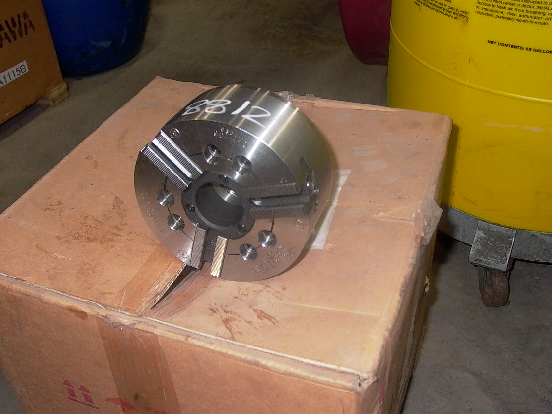 6.5" SEOAM 3 JAW POWER CHUCK, MODEL CAH-06, 6000 RPM, UNUSED