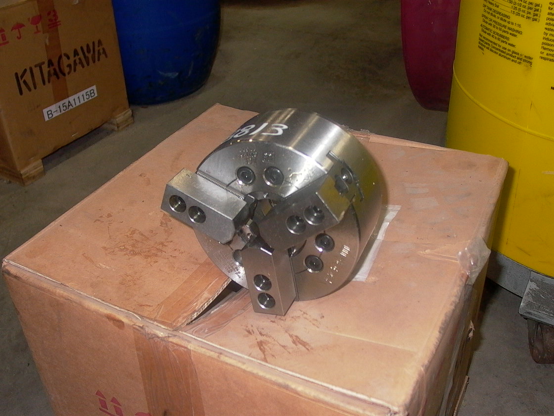 6.5 in. SEOAM 3 JAW POWER CHUCK, MODEL CAH-6, 6000 RPM, UNUSED