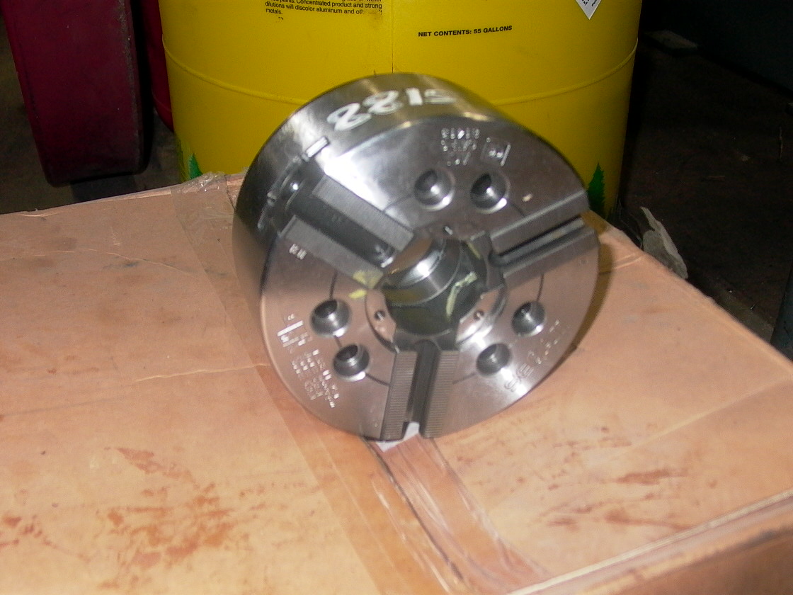 6.5" SEOAM 3 JAW POWER CHUCK, MODEL CAH-6, 6000 RPM, UNUSED