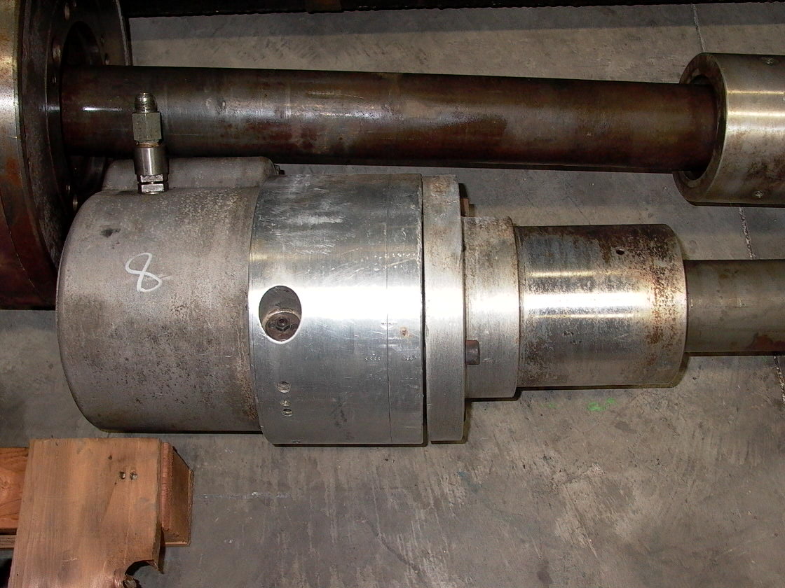 15" Cushman, Hydraulic Chuck, 3Jaw, A 11 Mount, w/ Actuator and Draw Tube, 4.5" hole