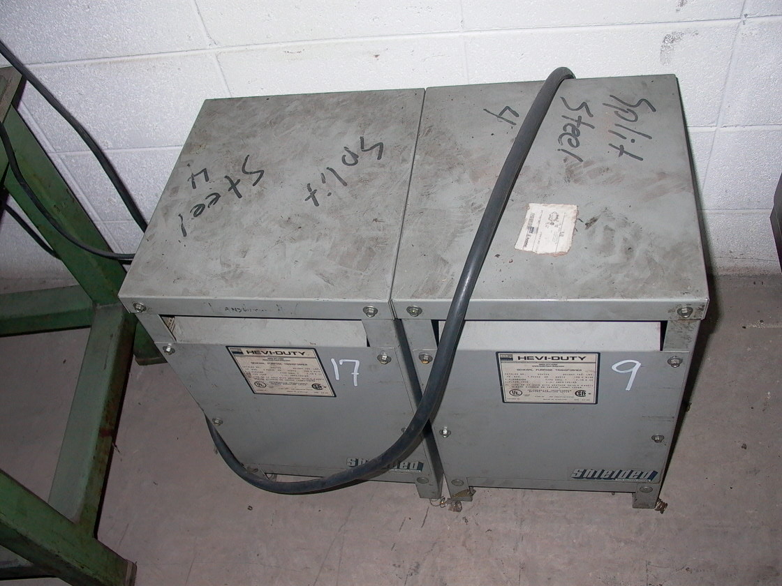 HEVI-DUTY, MDL. KVA 15, GENERAL PURPOSE TRANSFORMER, ONE PHASE, 60 HERTZ, 150 C RISE