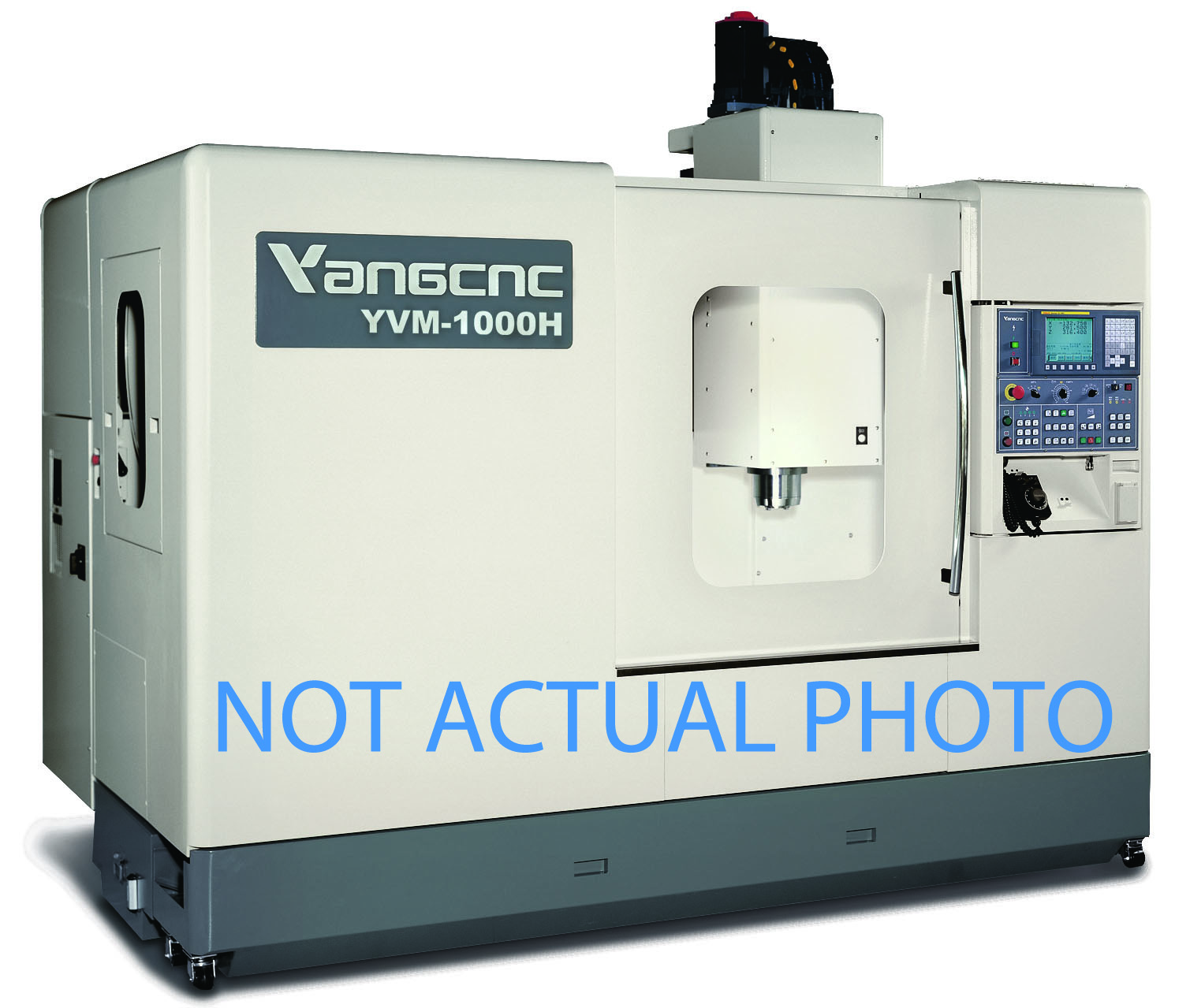 YVM 1000H, 24" X 40", 19.7" IN Z, FANUC 0iM, 24 TOOLS, 40 TAPER, MACHINE NEVER USED COMES WITH 1 YEAR WARRANTY