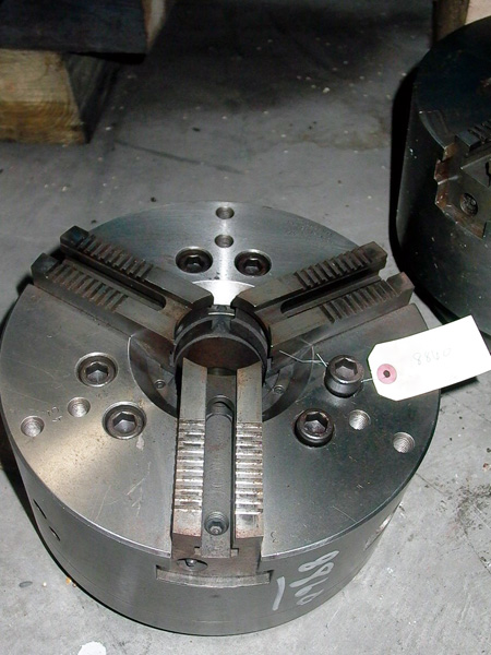 12 INCH CUSHMAN HYDRAULIC POWER CHUCK, 3 JAW, 10-590-12-A08C, V-8