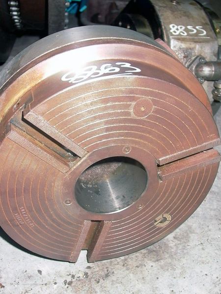 13 INCH 3 JAW, SMW POWER CHUCK, 3000 RPM, 4 IN THRU SPINDLE