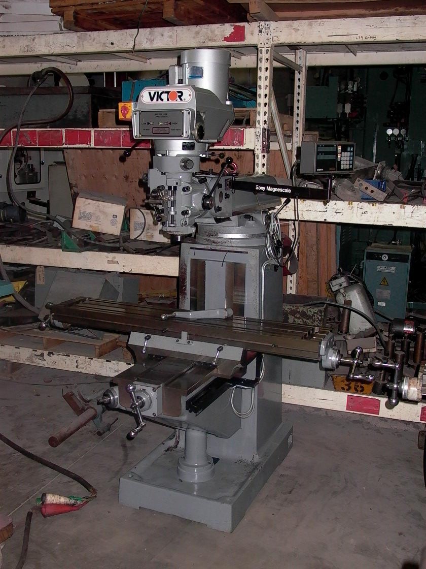 VICTOR, 10 X 54" TABLE, 2 AXIS SONY DRO, MODEL CD 3VS, 1995