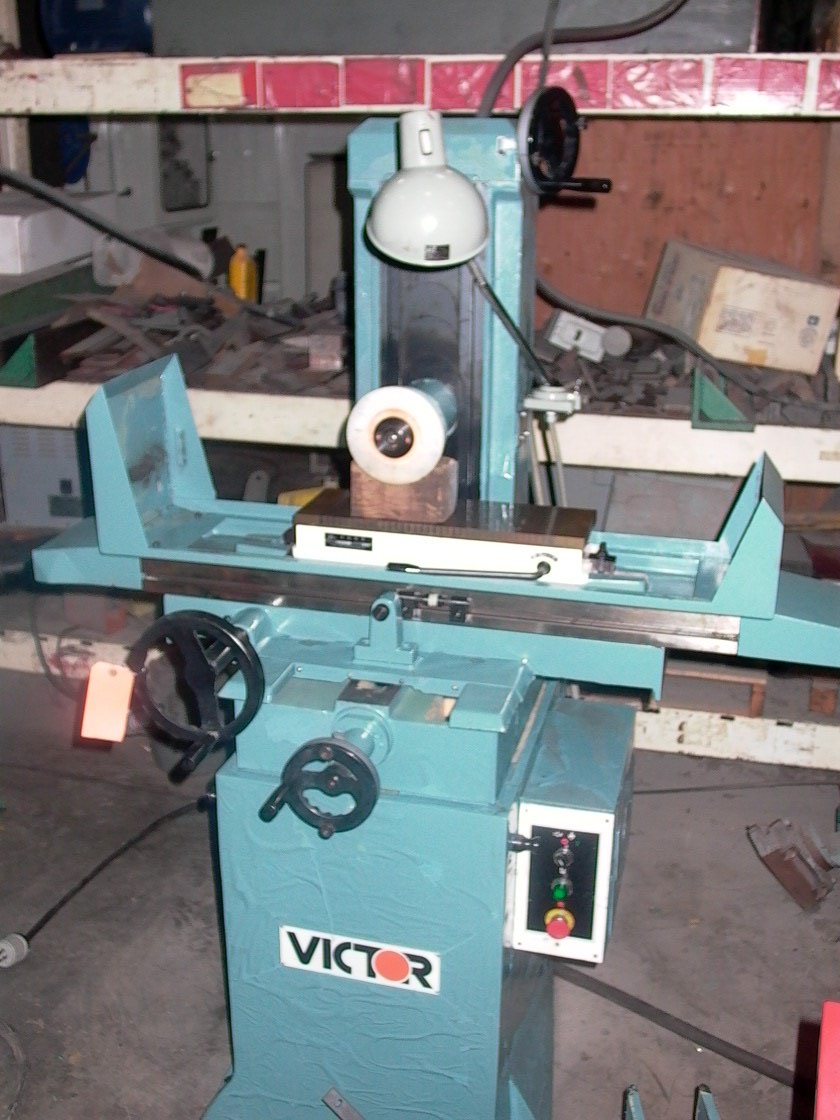 6 X 18 VICTOR SURFACE GRINDER, MODEL H618B, PERM. MAG. CHUCK, 1.5 HP, 1994