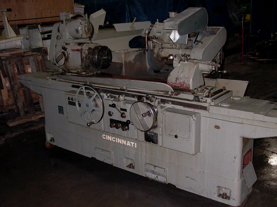 12" X 36" CINCINNATI UNIVERSAL HYDRAULIC GRINDER, VARIABLE SPEED LIVE/DEAD WORK HEAD, 12" X 1.5" WHEEL SIZE