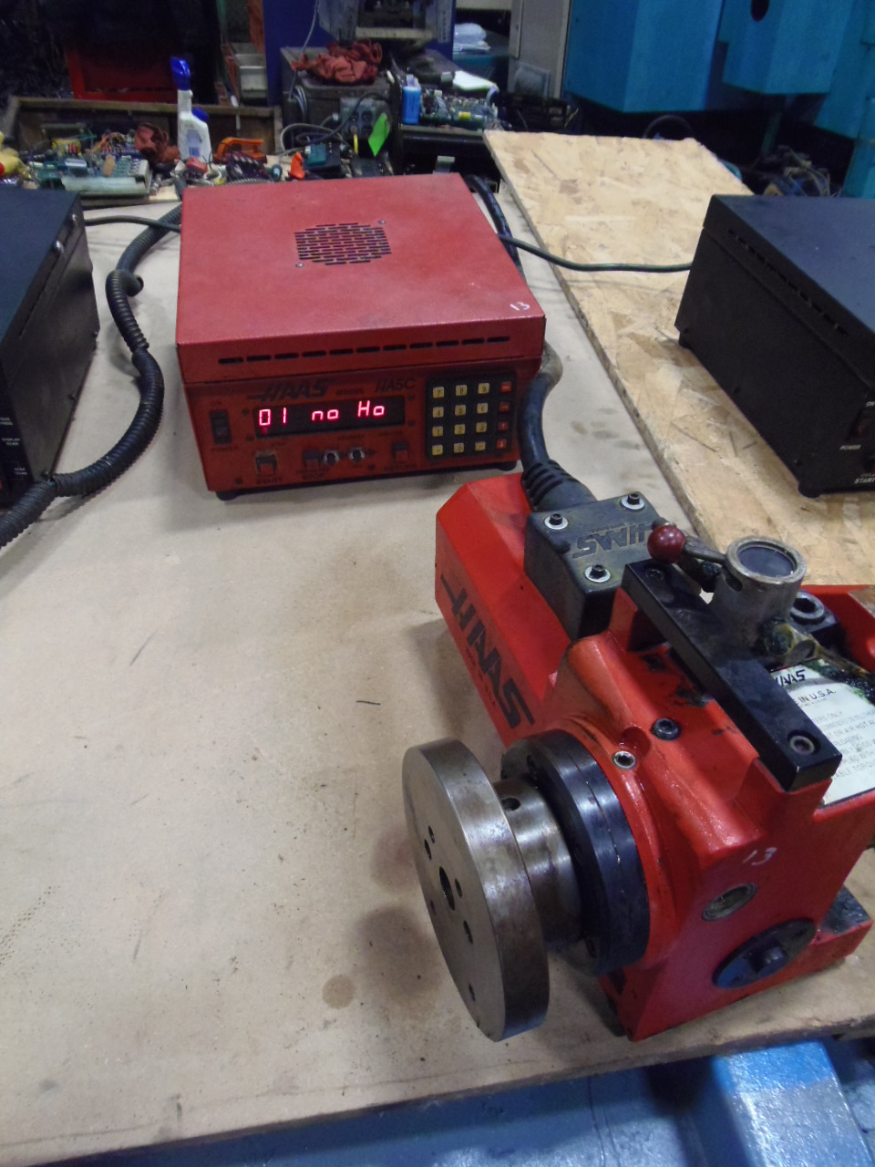 HAAS ROTARY TABLE HA5C, 5C COLLET STYLE, 5" TABLE ATTACHMENT, SCO - 5C CONTROL