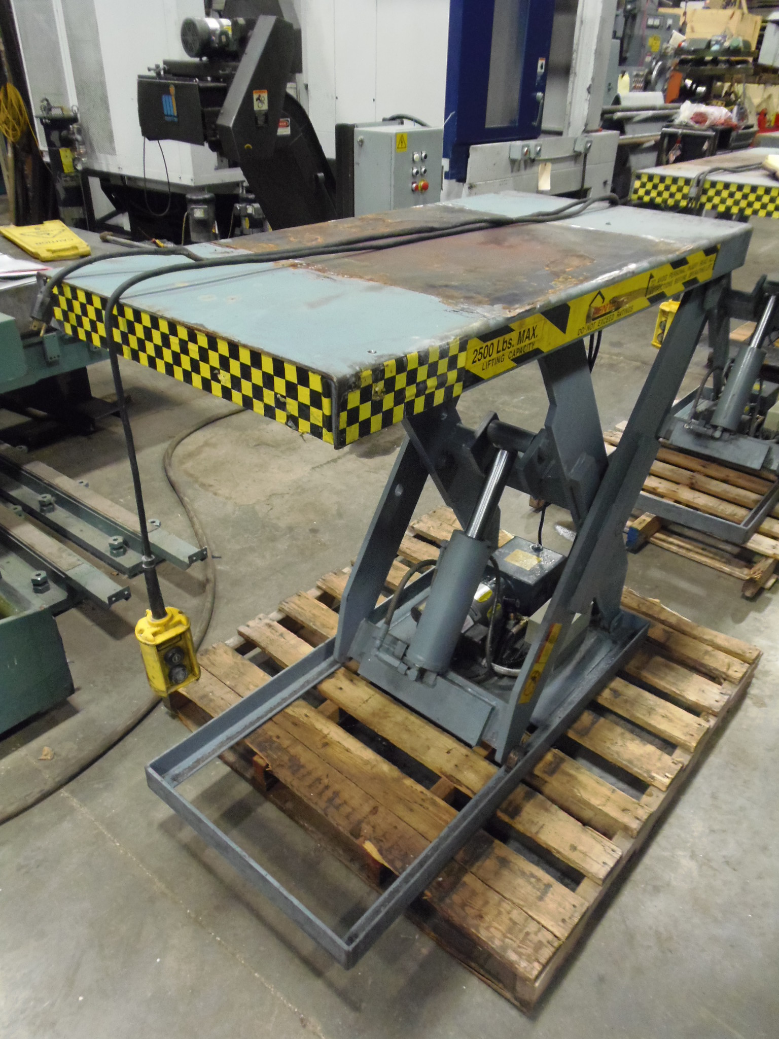 PENTALIFT LIFTING TABLE, LS2-36, 2500 LB CAPACITY, 24" x 48" TABLE, 1993
