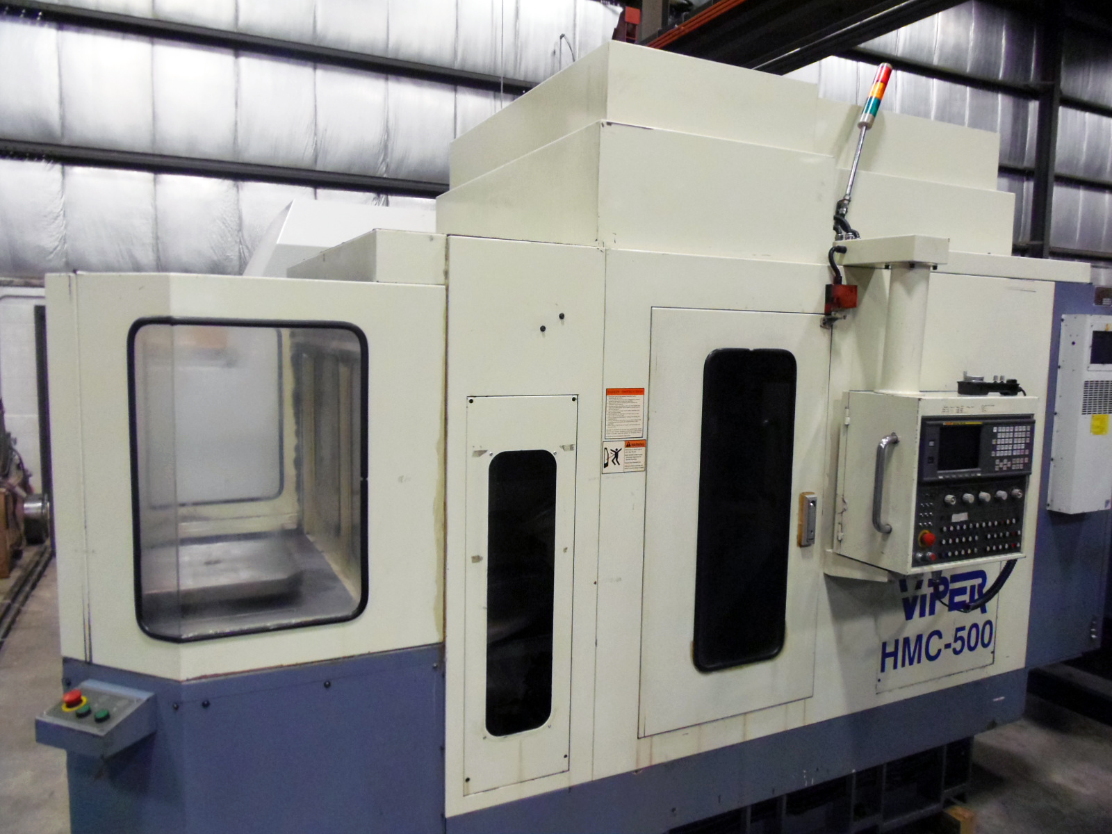 MIGHTY VIPER HMC-500, 19.7" PALLETS, 2004, FANUC 18M CONTROL, 4TH AXIS ROTARY, 2 PALLETS, 40 TAPER, THRU SPINDLE COOLANT, 40 ATC, 10,000 RPM